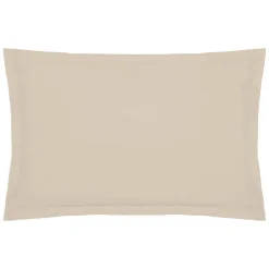 Atmosphera Créateur D'Intérieur Taie d'oreiller - coton - beige lin - 50x70 cm - Atmosphera* Boutis, Couvre-Lit, Édredon