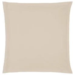 Taie d'oreiller - coton - beige lin - 63x63 cm - Atmosphera>Atmosphera Créateur D'Intérieur Online