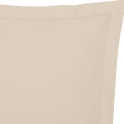 Taie d'oreiller - coton - beige lin - 63x63 cm - Atmosphera><noscript><img width=
