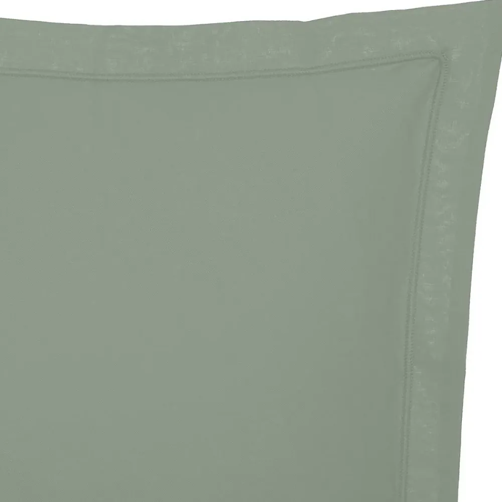 Atmosphera Créateur D'Intérieur Taie d'oreiller - coton - vert - 63x63 cm - Atmosphera* Boutis, Couvre-Lit, Édredon