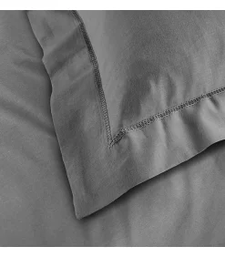 Douceur D'Intérieur Taie d'oreiller 57 fils gris 63x63cm - 63x63cm - Gris* Taie D'Oreiller
