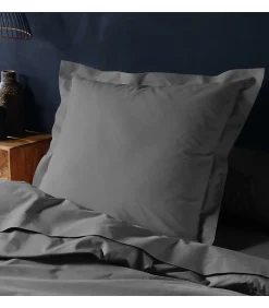 Douceur D'Intérieur Taie d'oreiller 57 fils gris 63x63cm - 63x63cm - Gris* Taie D'Oreiller