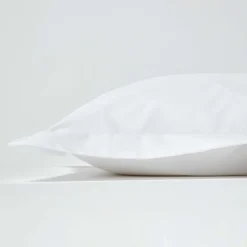 Taie d'oreiller à  volants blanc 100% coton égyptien 200 fils, 50x75 cm ->Homescapes Online