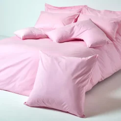 Homescapes Taie d'oreiller à  volants rose 100% coton égyptien 200 fils, 50x75 cm -* Taie D'Oreiller