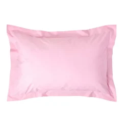 Homescapes Taie d'oreiller à  volants rose 100% coton égyptien 200 fils, 50x75 cm -* Taie D'Oreiller