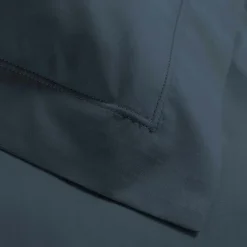 Douceur D'Intérieur Taie d'oreiller 63 x 63 cm en percale uni 78 fils Bleu* Taie D'Oreiller