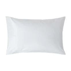 Taie d'oreiller blanc 100% coton égyptien 200 fils, 50x75 cm ->Homescapes Best