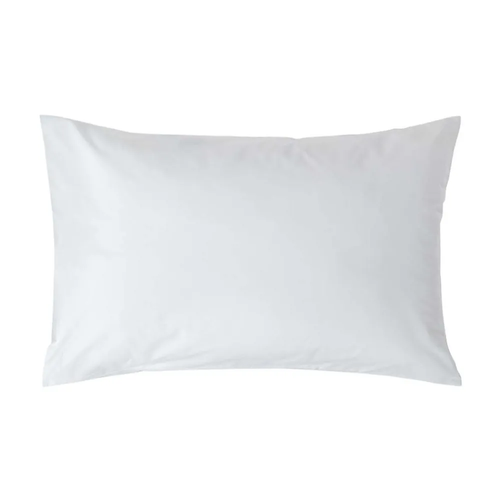 Taie d'oreiller blanc 100% coton égyptien 200 fils, 50x75 cm ->Homescapes Best