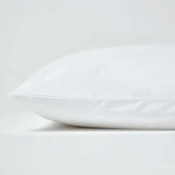 Taie d'oreiller blanc 100% coton égyptien 200 fils, 50x75 cm ->Homescapes Best