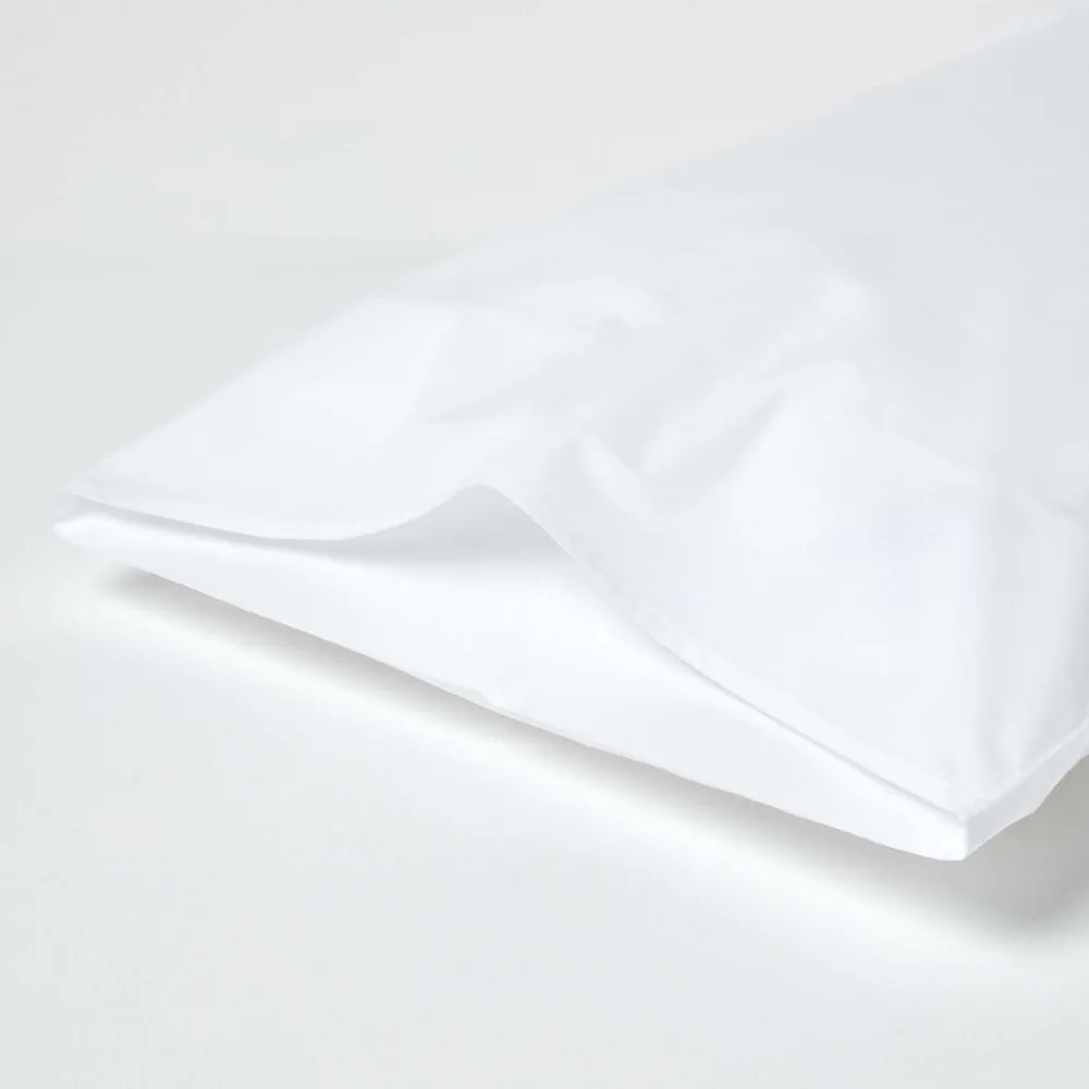 Taie d'oreiller blanc 100% coton égyptien 200 fils, 50x75 cm ->Homescapes Best