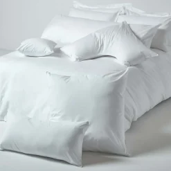 Taie d'oreiller blanc 100% coton égyptien 200 fils, 50x75 cm -><noscript><img width=