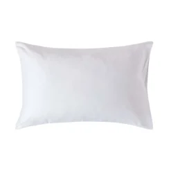 Taie d'oreiller blanc en coton égyptien bio 400 fils, 50x75 cm ->Homescapes Online