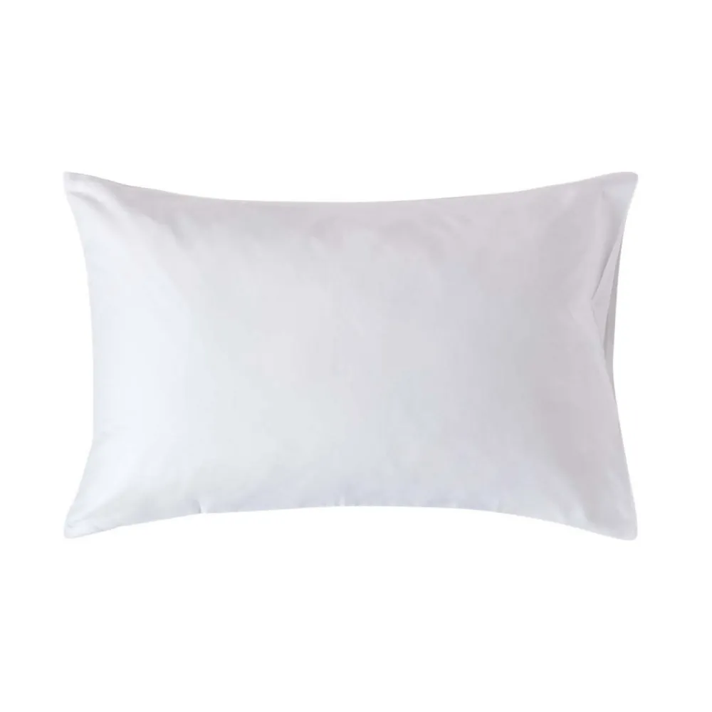 Taie d'oreiller blanc en coton égyptien bio 400 fils, 50x75 cm ->Homescapes Online