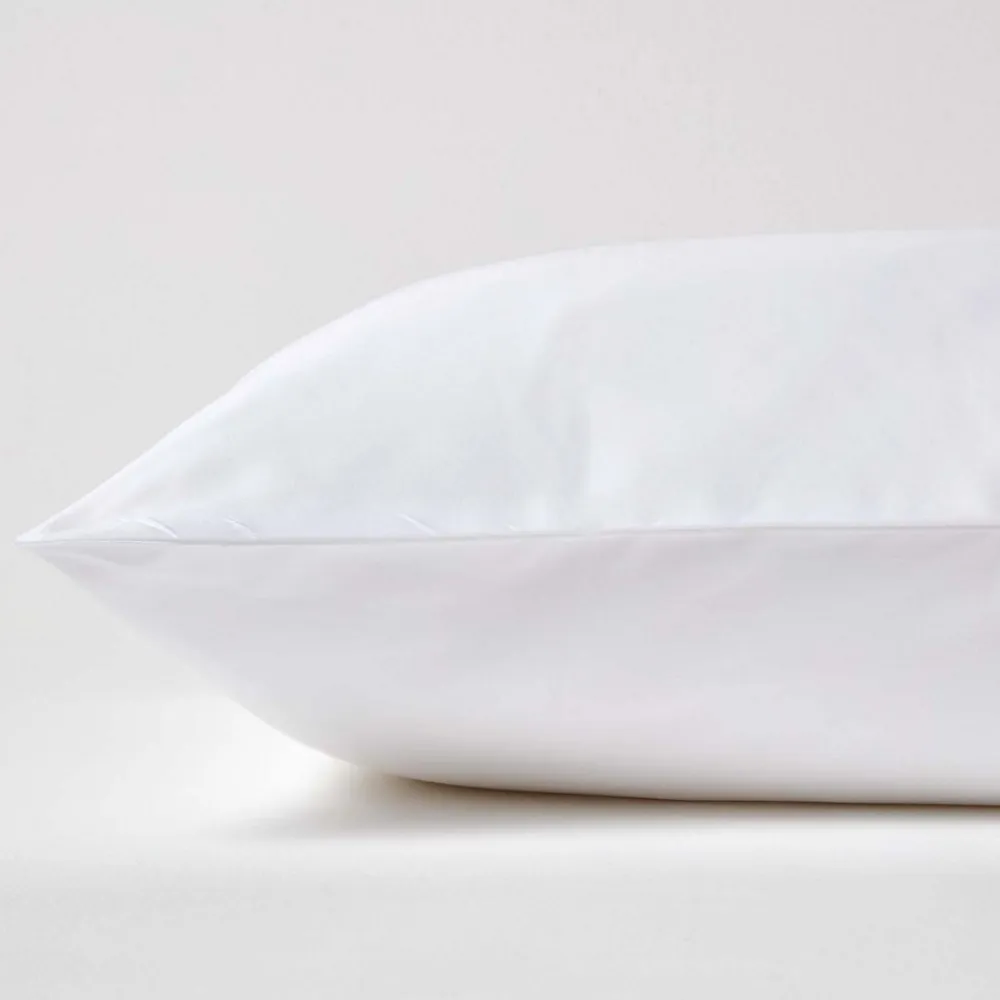 Taie d'oreiller blanc en coton égyptien bio 400 fils, 40x40 cm ->Homescapes New