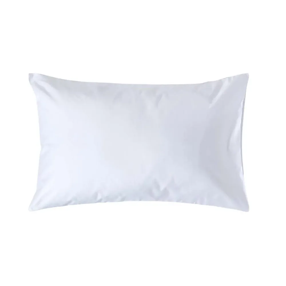 Homescapes Taie d'oreiller blanc en satin de coton égyptien 1000 fils, 50x75 cm -* Taie D'Oreiller