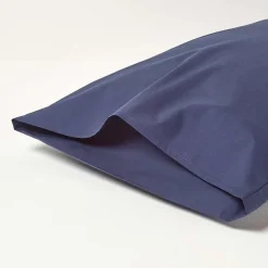 Homescapes Taie d'oreiller bleu marine 100% coton égyptien 200 fils, 50x75 cm -* Taie D'Oreiller