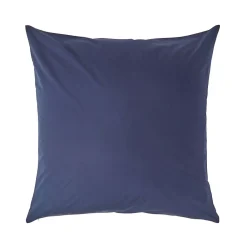Taie d'oreiller bleu marine 100% coton égyptien 200 fils, 80x80 cm ->Homescapes Best