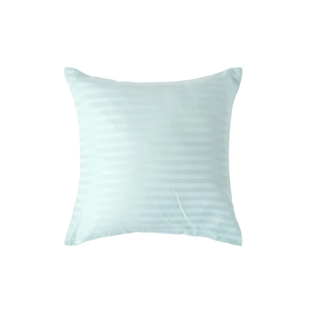 Taie d'oreiller bleu satin rayé en coton égyptien 330 fils, 40x40 cm ->Homescapes Sale