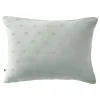 Taie d'oreiller Brodée Déco "Gaïa Boho" 60 x 60 cm & 50 x 70 cm "Gaze de Coton" - Gaïa Boho Eucalyptus - 50 x 70 cm>L'Effet Papillon New