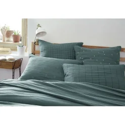L'Effet Papillon Taie d'oreiller Brodée Déco 