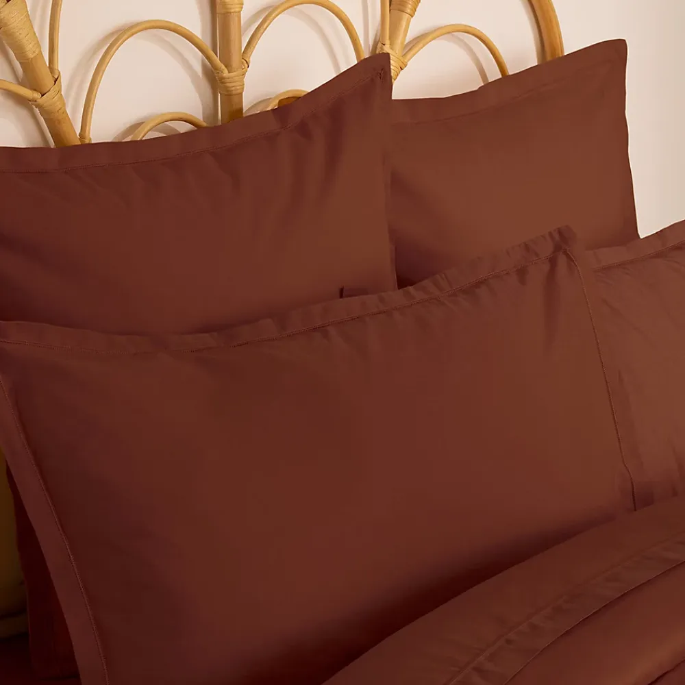 Atmosphera Créateur D'Intérieur Taie d'oreiller Carina coton 50x70cm rose terracotta - Atmosphera* Boutis, Couvre-Lit, Édredon
