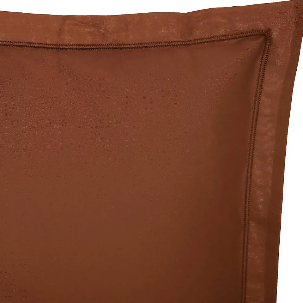 Atmosphera Créateur D'Intérieur Taie d'oreiller Carina coton 50x70cm rose terracotta - Atmosphera* Boutis, Couvre-Lit, Édredon