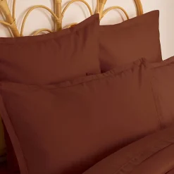 Atmosphera Créateur D'Intérieur Taie d'oreiller Carina coton 50x70cm rose terracotta - Atmosphera* Boutis, Couvre-Lit, Édredon