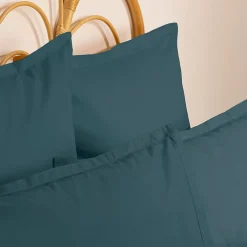 Atmosphera Créateur D'Intérieur Taie d'oreiller Carina coton 63x63cm bleu orage - Atmosphera* Boutis, Couvre-Lit, Édredon