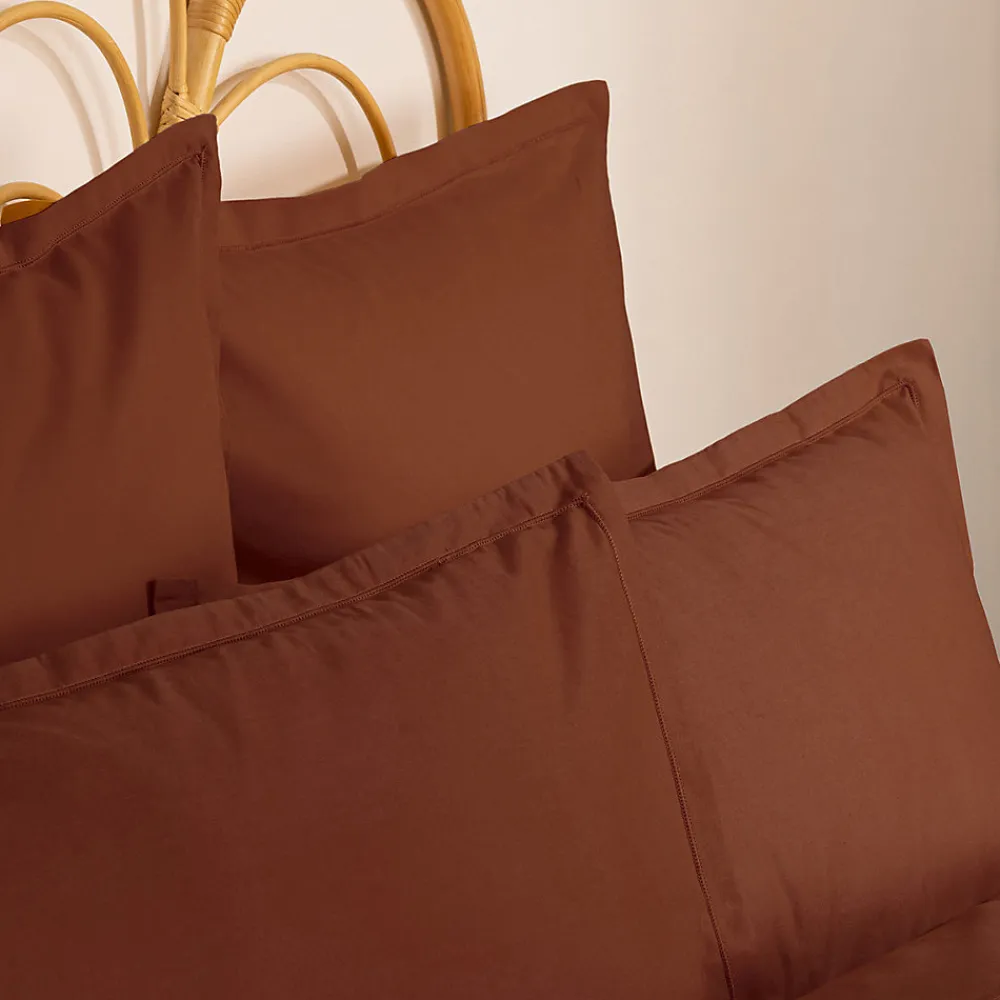 Taie d'oreiller Carina coton 63x63cm terracotta - Atmosphera>Atmosphera Créateur D'Intérieur Hot