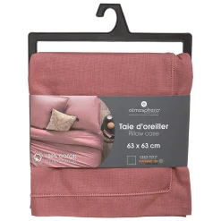 Atmosphera Créateur D'Intérieur Taie d'oreiller en coton - rose blush 63x63 cm - Atmosphera* Boutis, Couvre-Lit, Édredon