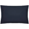 Taie d'oreiller en coton - bleu encre 50x70 cm - Atmosphera>Atmosphera Créateur D'Intérieur Discount