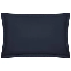 Taie d'oreiller en coton - bleu encre 50x70 cm - Atmosphera>Atmosphera Créateur D'Intérieur Discount