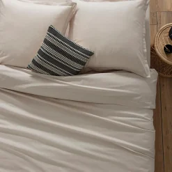 Taie d'oreiller en coton - lin 63x63 cm - Atmosphera>Atmosphera Créateur D'Intérieur Outlet