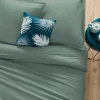 Atmosphera Créateur D'Intérieur Taie d'oreiller en coton - vert céladon 50x70 cm - Atmosphera* Boutis, Couvre-Lit, Édredon