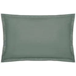Atmosphera Créateur D'Intérieur Taie d'oreiller en coton - vert céladon 50x70 cm - Atmosphera* Boutis, Couvre-Lit, Édredon