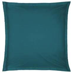 Atmosphera Créateur D'Intérieur Taie d'oreiller en coton - bleu canard 63x63 cm - Atmosphera* Boutis, Couvre-Lit, Édredon