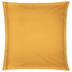 Taie d'oreiller en coton - jaune moutarde 63x63 cm - Atmosphera>Atmosphera Créateur D'Intérieur Hot