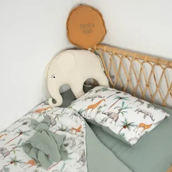 Taie d'oreiller en coton réversible Safari>Sevira Kids Best