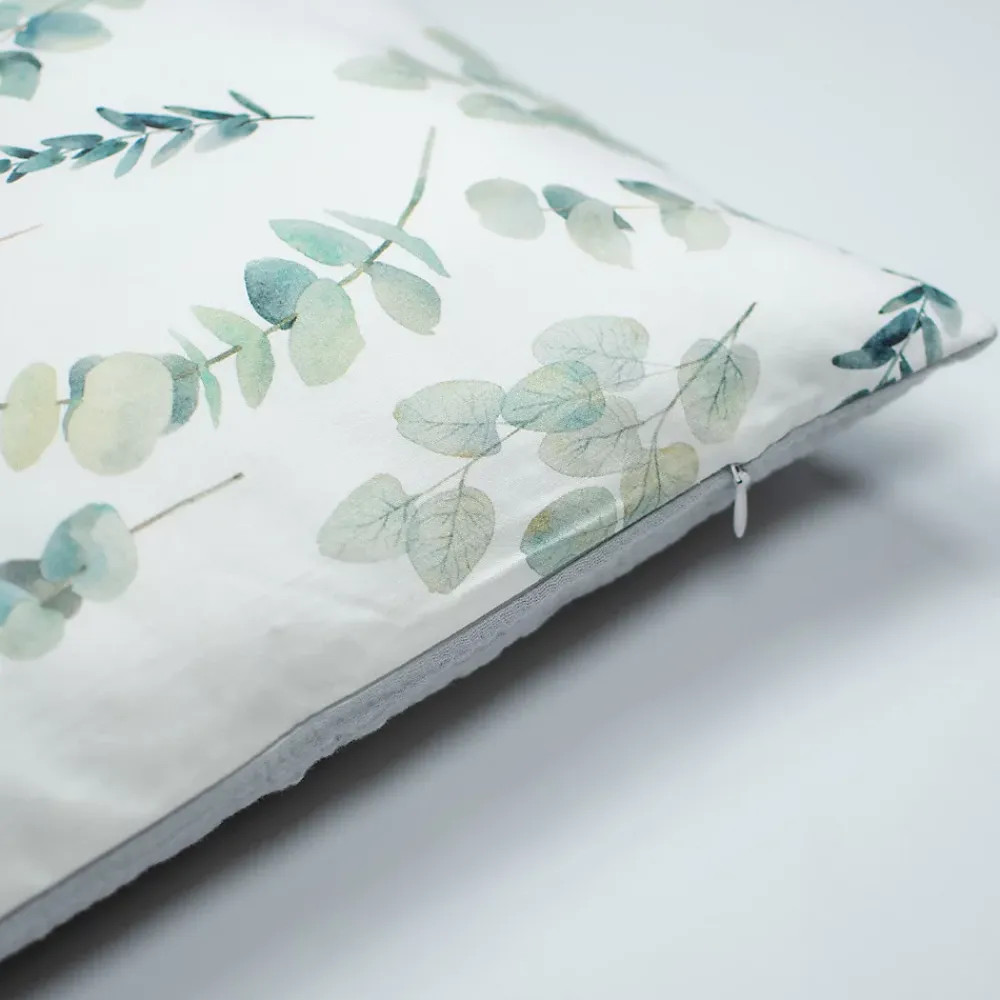 Sevira Kids Taie d'oreiller en coton réversible Eucalyptus* Taie D'Oreiller