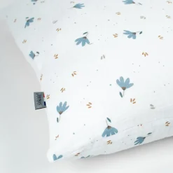 Sevira Kids Taie d'oreiller en gaze de coton Bleuet* Taie D'Oreiller