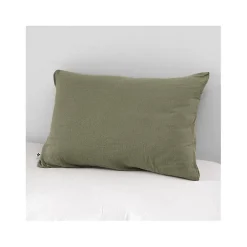 Taie d'oreiller "Gaïa" 60 x 60 cm & 50 x 70 cm "Gaze de Coton" - Gaïa Romarin - 50 x 70 cm>L'Effet Papillon Sale