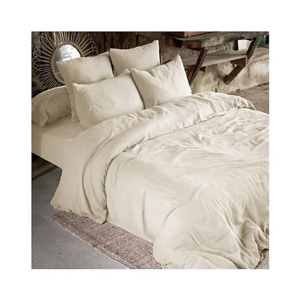 L'Effet Papillon Taie d'oreiller "Gaïa" 60 x 60 cm & 50 x 70 cm "Gaze de Coton" - Gaïa Pampa - 50 x 70 cm* Taie D'Oreiller