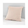 Taie d'oreiller "Gaïa" 60 x 60 cm & 50 x 70 cm "Gaze de Coton" - Gaïa Guimauve - 60 x 60 cm>L'Effet Papillon Discount