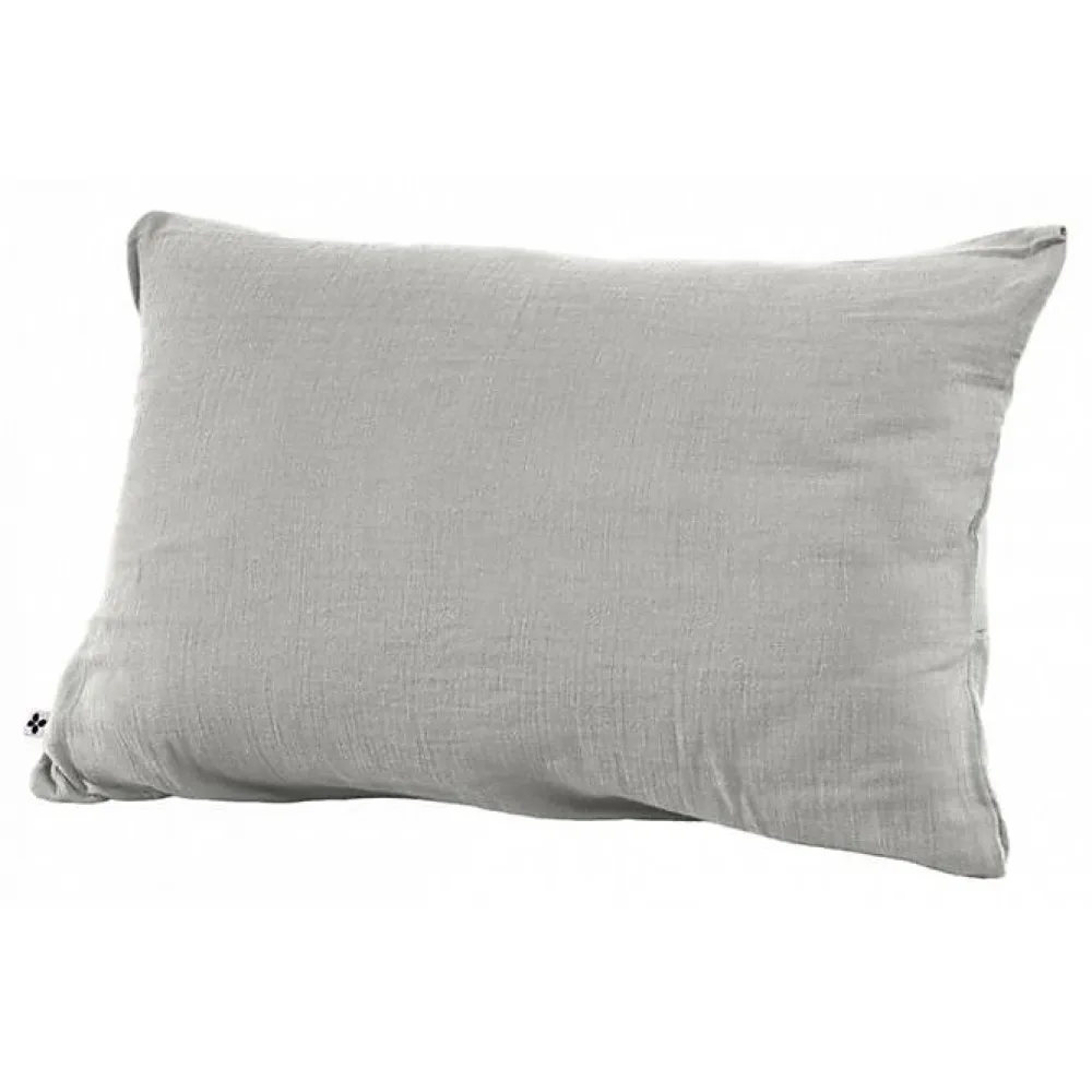 Taie d'oreiller "Gaïa" 60 x 60 cm & 50 x 70 cm "Gaze de Coton" - Gaïa Nuage - 50 x 70 cm>L'Effet Papillon New