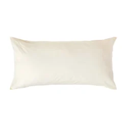 Homescapes Taie d'oreiller ivoire 100% coton égyptien 200 fils, 40x80 cm -* Taie D'Oreiller