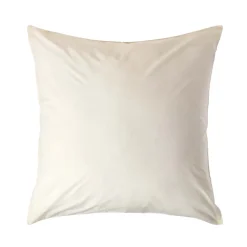 Taie d'oreiller ivoire 100% coton égyptien 200 fils, 60x60 cm ->Homescapes New