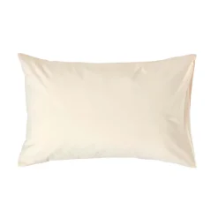 Homescapes Taie d'oreiller ivoire 100% coton égyptien 200 fils, 50x75 cm -* Taie D'Oreiller