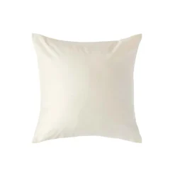 Taie d'oreiller ivoire en satin de coton égyptien 1000 fils, 40x40 cm ->Homescapes Clearance