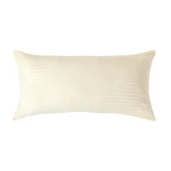 Taie d'oreiller jaune pastel satin rayé en coton égyptien 330 fils, 40x80 cm ->Homescapes Discount