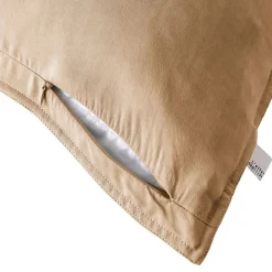 Taie d'oreiller "Lysandre" toutes dimensions "Lyocel" - Lysandre Camel - Taie d'oreiller 63 x 63 cm>L'Effet Papillon Outlet